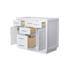 Custom image for White with Brushed Nickel Trim / No Mirror