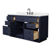 Custom image for Dark Blue with Matte Black Trim / Giotto Quartz / No Mirror