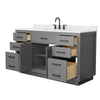 Custom image for Dark Gray with Matte Black Trim / Giotto Quartz / No Mirror