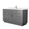Custom image for Dark Gray with Brushed Nickel Trim / Giotto Quartz / No Mirror