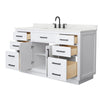 Custom image for White with Matte Black Trim / Giotto Quartz / No Mirror