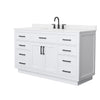 Custom image for White with Matte Black Trim / White Quartz / No Mirror