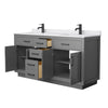 Custom image for Dark Gray with Matte Black Trim / White Cultured Marble / No Mirror