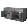 Custom image for Dark Gray with Brushed Nickel Trim / No Mirror