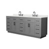 Custom image for Dark Gray with Matte Black Trim / Giotto Quartz / No Mirror