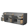 Custom image for Dark Gray with Brushed Gold Trim / No Mirror