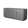 Custom image for Dark Gray with Brushed Nickel Trim / No Mirror