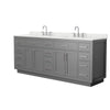 Custom image for Dark Gray with Brushed Nickel Trim / Giotto Quartz / No Mirror