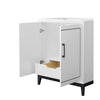 Custom image for White with Matte Black Trim / No Mirror