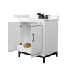 Custom image for White with Matte Black Trim / Giotto Quartz / No Mirror