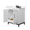 Custom image for White with Matte Black Trim / White Quartz / No Mirror
