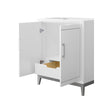 Custom image for White with Brushed Nickel Trim / No Mirror