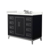 Custom image for Black with Brushed Nickel Trim / Giotto Quartz / No Mirror