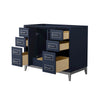 Custom image for Dark Blue with Brushed Nickel Trim / No Mirror
