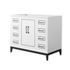 Custom image for White with Matte Black Trim / No Mirror