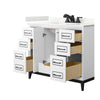 Custom image for White with Matte Black Trim / Giotto Quartz / No Mirror