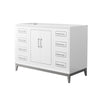 Custom image for White with Brushed Nickel Trim / No Mirror