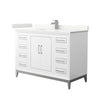 Custom image for White with Brushed Nickel Trim / Giotto Quartz / No Mirror