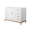Custom image for White with Satin Bronze Trim / No Mirror
