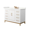 Custom image for White with Satin Bronze Trim / Giotto Quartz / No Mirror