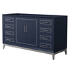 Custom image for Dark Blue with Brushed Nickel Trim / No Mirror