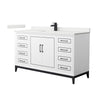 Custom image for White with Matte Black Trim / White Quartz / No Mirror