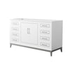 Custom image for White with Brushed Nickel Trim / No Mirror