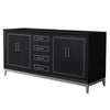 Custom image for Black with Brushed Nickel Trim / No Mirror