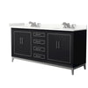 Custom image for Black with Brushed Nickel Trim / Giotto Quartz / No Mirror