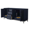 Custom image for Dark Blue with Brushed Nickel Trim / No Mirror
