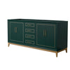 Custom image for Green with Satin Bronze Trim / No Mirror