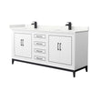 Custom image for White with Matte Black Trim / Giotto Quartz / No Mirror