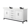 Custom image for White with Matte Black Trim / White Quartz / No Mirror