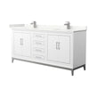 Custom image for White with Brushed Nickel Trim / Giotto Quartz / No Mirror