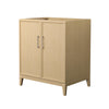 Custom image for White Oak with Brushed Nickel Trim / No Mirror