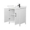 Custom image for White with Matte Black Trim / Giotto Quartz / No Mirror
