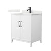 Custom image for White with Matte Black Trim / Giotto Quartz / No Mirror
