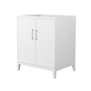 Custom image for White with Brushed Nickel Trim / No Mirror