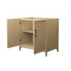 Custom image for White Oak with Matte Black Trim / No Mirror