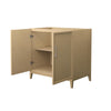 Custom image for White Oak with Brushed Nickel Trim / No Mirror