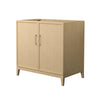 Custom image for White Oak with Brushed Nickel Trim / No Mirror