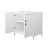 Custom image for White with Matte Black Trim / No Mirror