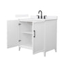 Custom image for White with Matte Black Trim / White Quartz / No Mirror