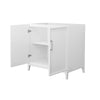 Custom image for White with Brushed Nickel Trim / No Mirror