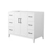 Custom image for White with Matte Black Trim / No Mirror