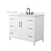 Custom image for White with Matte Black Trim / Giotto Quartz / No Mirror