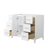 Custom image for White with Brushed Nickel Trim / No Mirror