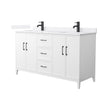 Custom image for White with Matte Black Trim / White Quartz / No Mirror