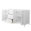 Custom image for White with Brushed Nickel Trim / No Mirror