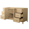 Custom image for White Oak with Brushed Nickel Trim / No Mirror